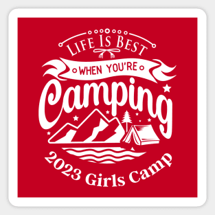 Girls Camp LDS Mormon Young Women Cute Summer Sticker